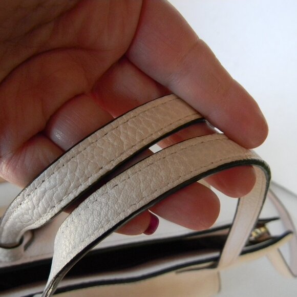 KATE SPADE ROWE BABY PINK PEBBLE LEATHER SATCHEL/CROSSBODY BAG TASSEL - Picture 6 of 8